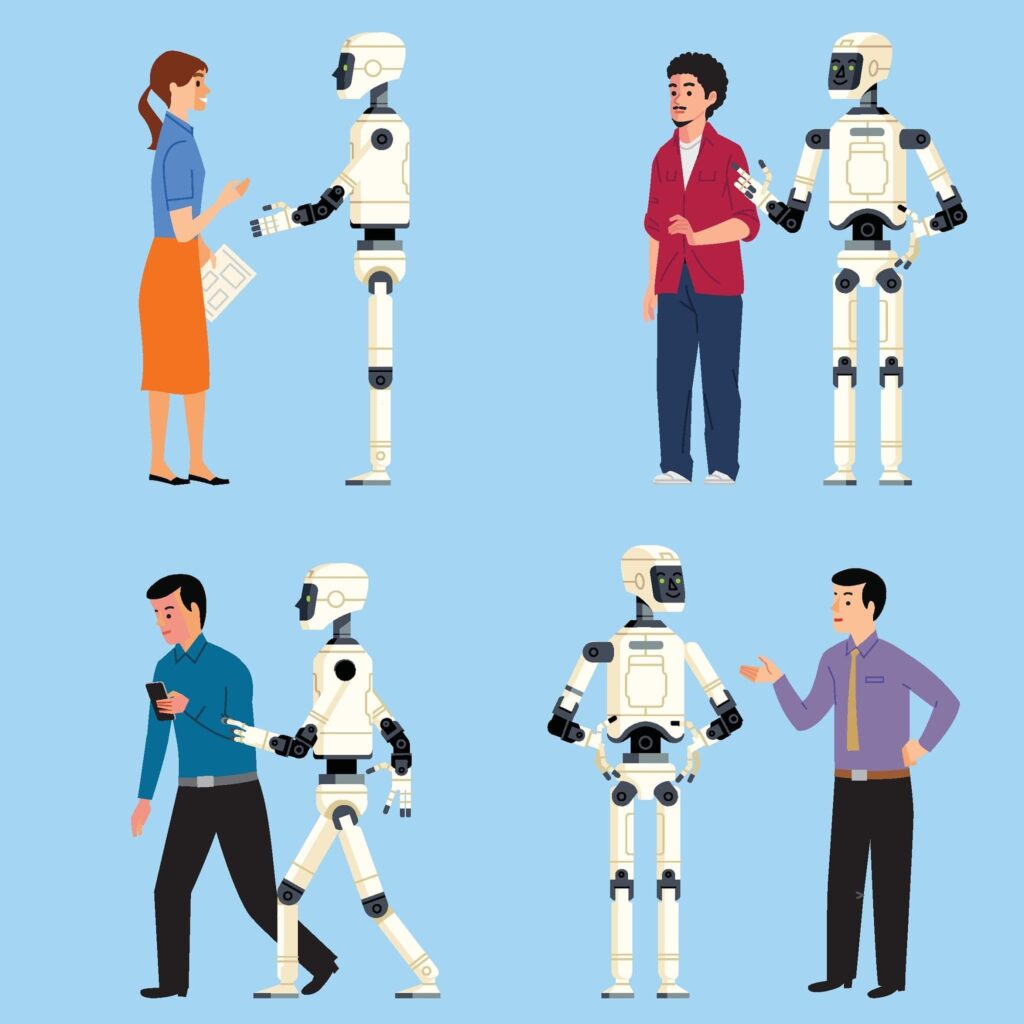 Human-robot interaction in modern workplace settings