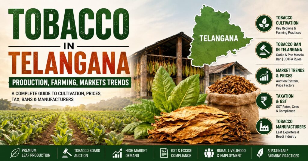 Tobacco in Telangana: Production, Farming, Markets Trends.